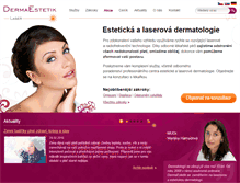 Tablet Screenshot of dermaestetik.cz